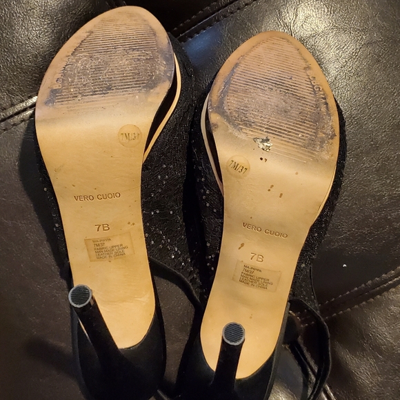 BCBGMaxAzria black sling back heels Pippa Size 7 - Picture 7 of 15